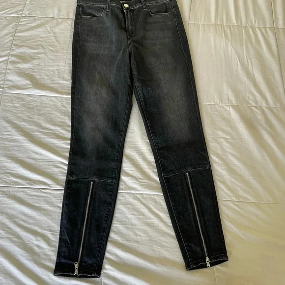 Jbrand Alana high rise skinny crop front zip denim - Picture 13 of 13